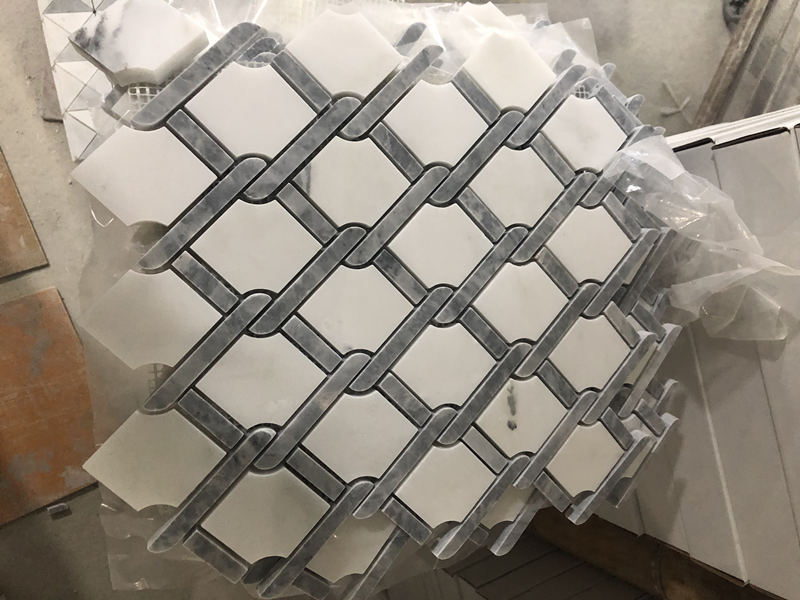 Yuav Fog Chain Link Pob Zeb Mosaic Pem Teb Thiab Phab Ntsa Pobzeb Ua Hauv Suav Teb (4)