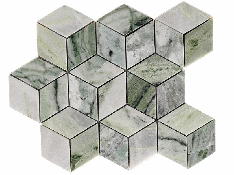 Factory-Direkt-Versuergung-Natural-Marble-Mosaik-3D-Würfel-Fliesen-(2)