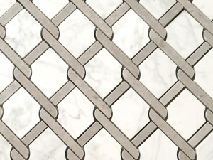 Nrov Hniav Ntuj Marble Fog Chain Txuas Pob Zeb Mosaic Pobzeb (1)