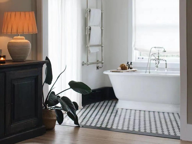 Diamond stone mosaic tile for bathroom floor