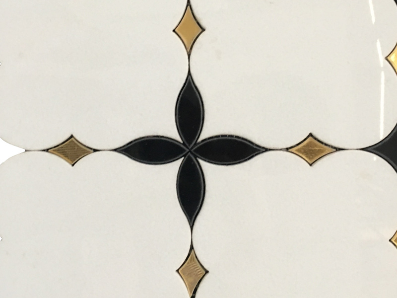 Modern Style Natural Marble Waterjet Mosaic Stone Wall Tile Supplier (2)