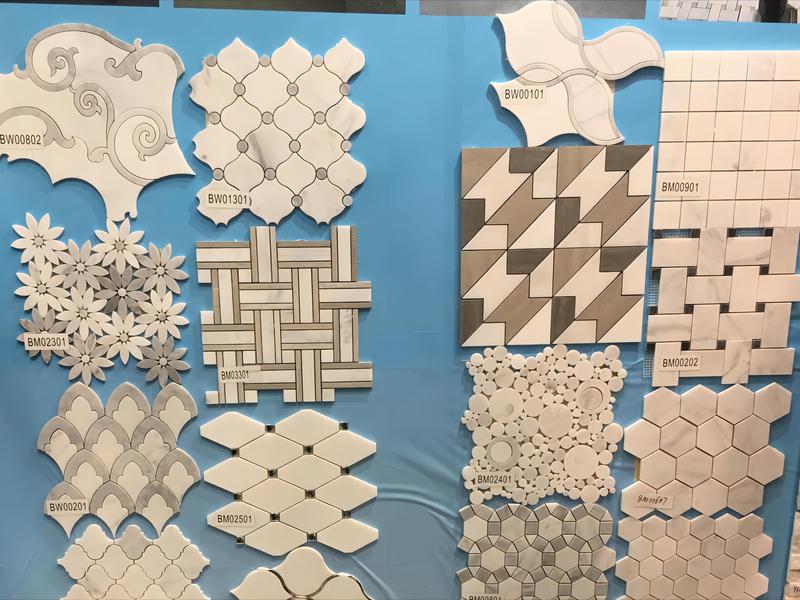 Mosaic marble tile in mosaic exhibition