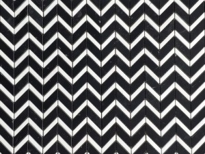 Natural Black Marble Mosaic Tile China Marble Chevron Backsplash (1)