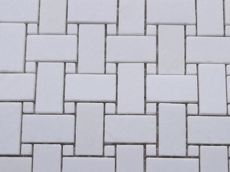 https://www.wanpomosaic.com/pure-white-basketweave-tile-thassos-marble-mosaic-backsplash-factory-product/