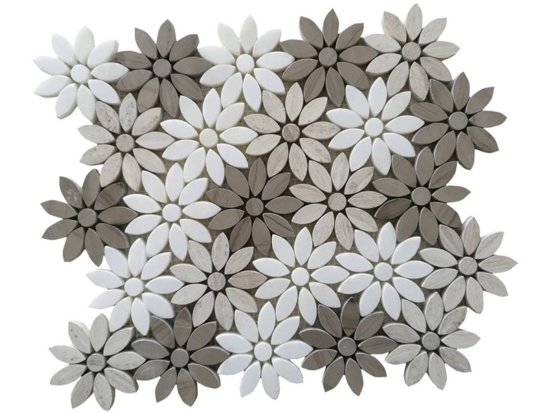 Triple-Colors-Mixed-Sunflower-Waterjet-Stone-Flower-(3)