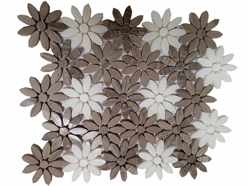 Triple-Colors-Mixed-Sunflower-Waterjet-Stone-Flower-(6)