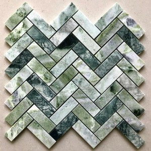 green marble mosaic tiles and mosaic with marbles
