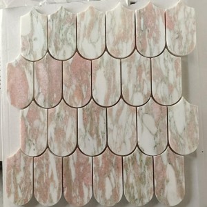 pink marble mosaic tile and marble mosaic designs